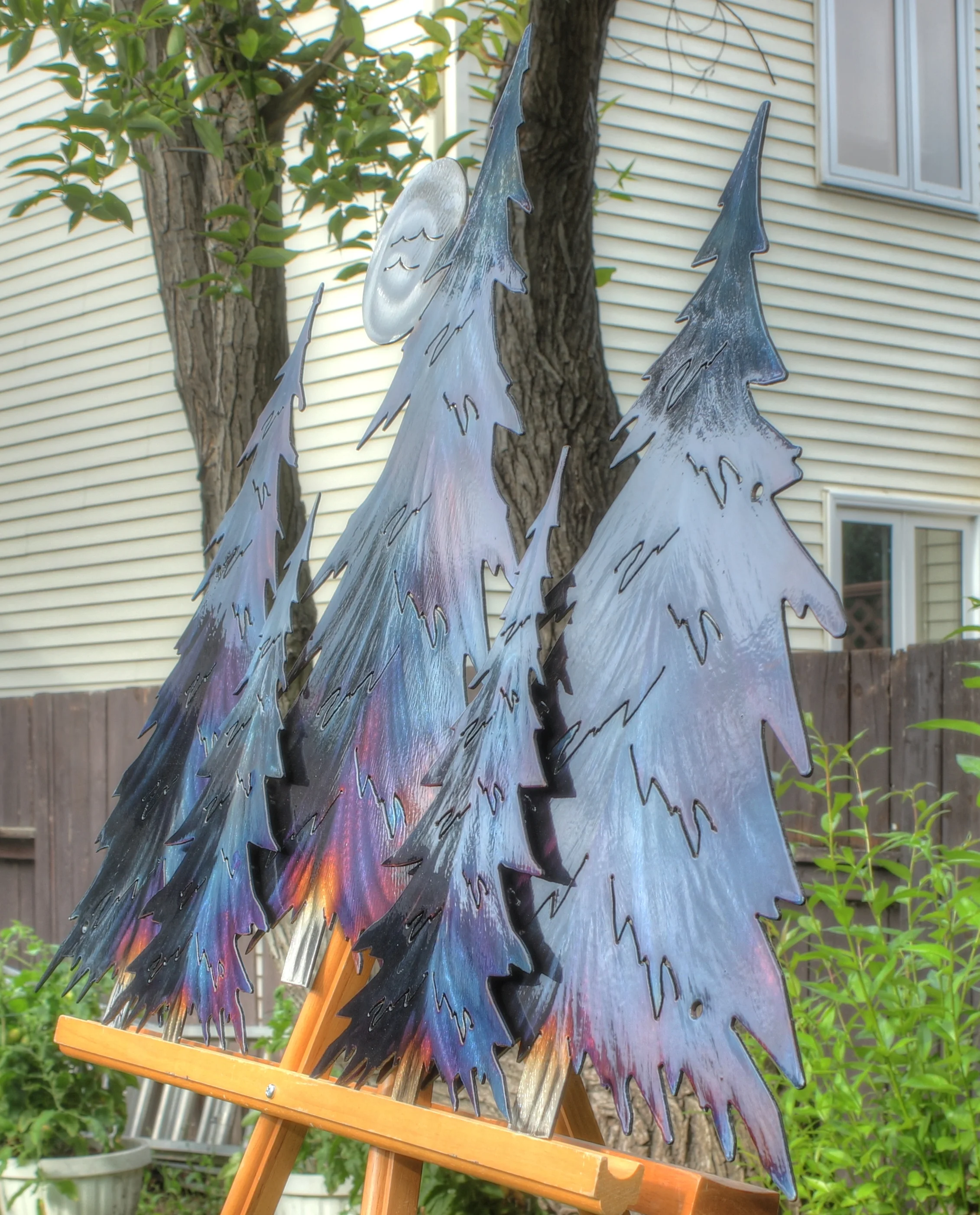 Pine Tree Metal Art 4