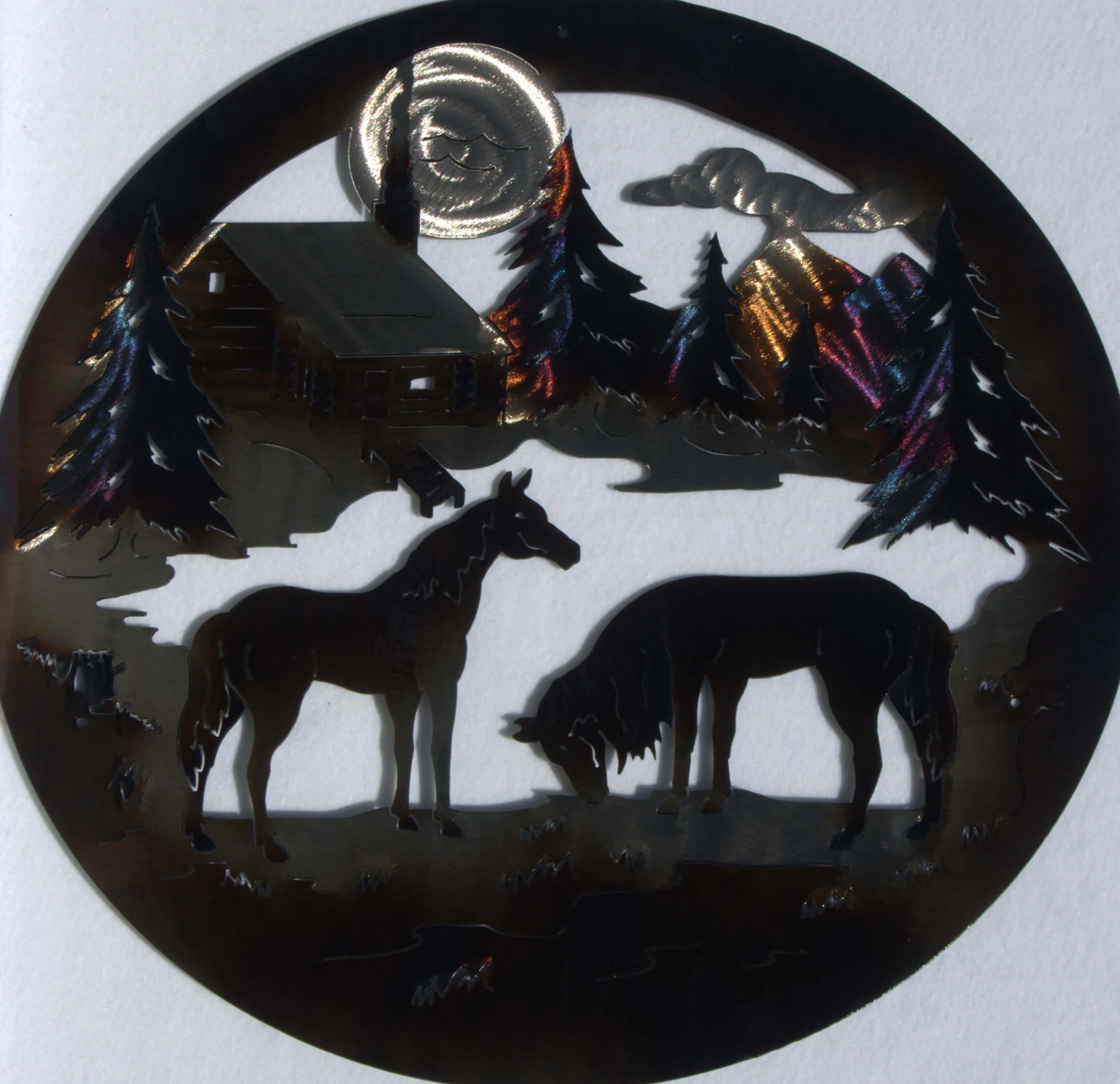 Grazing Horses wall art 4