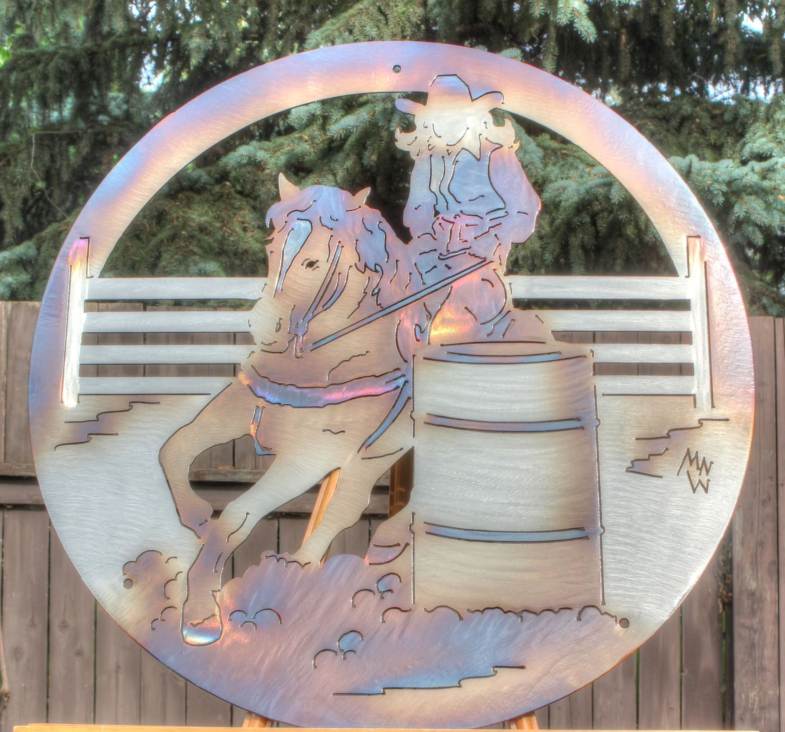 Western Barrel Racer wall art 7