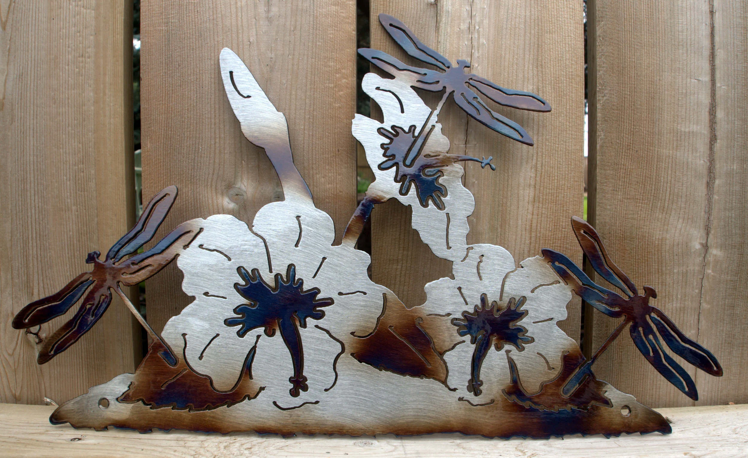Dragonfly metal art