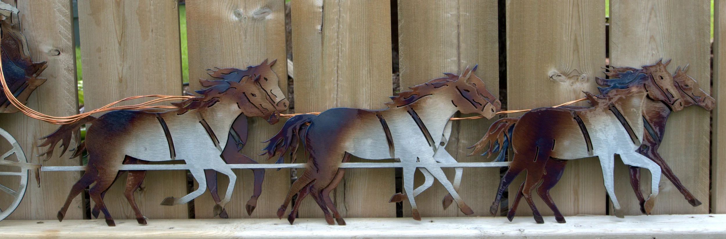 Stage Coach metal art 3