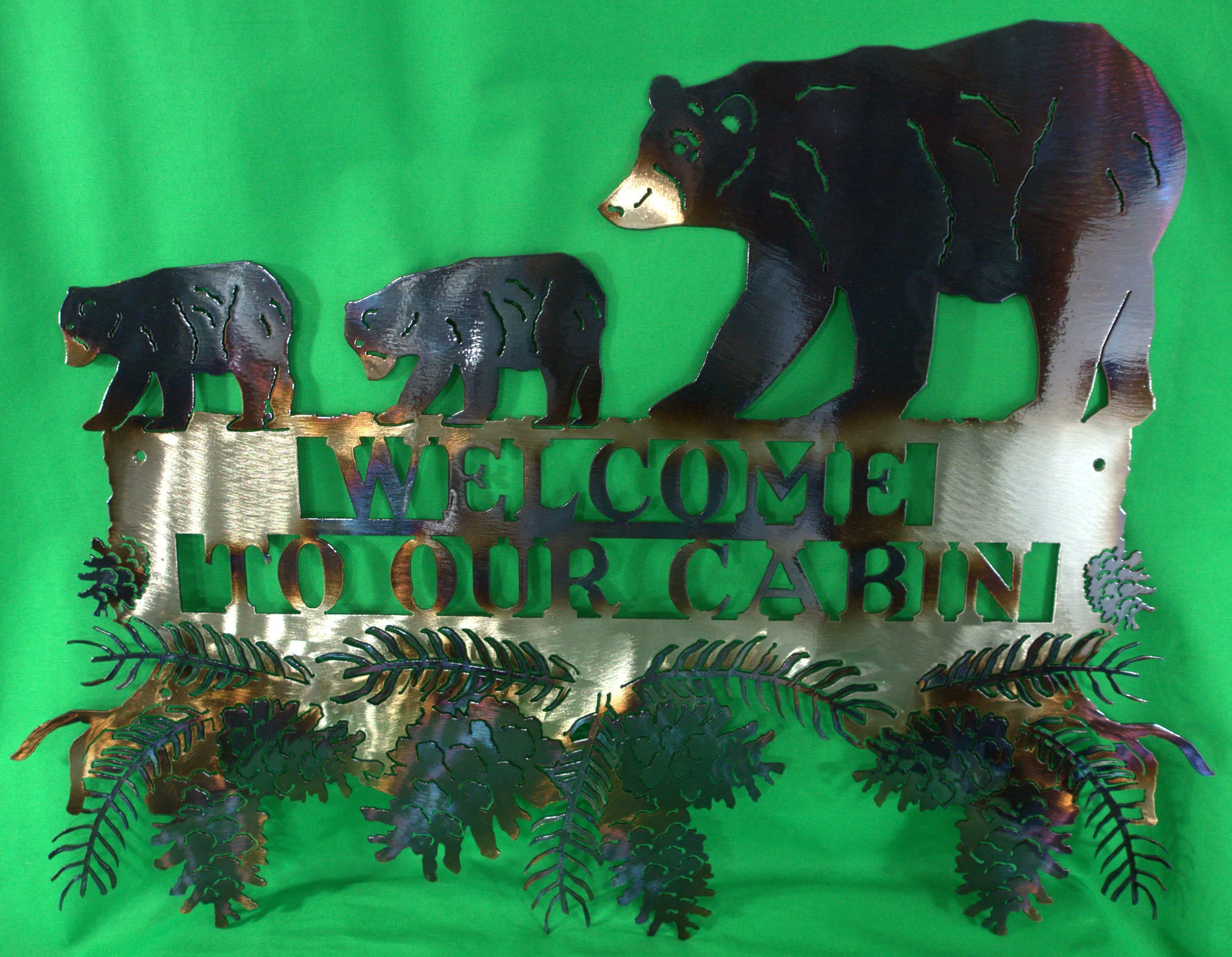 BEAR WELCOME TO OUR CABIN GREEN.jpg