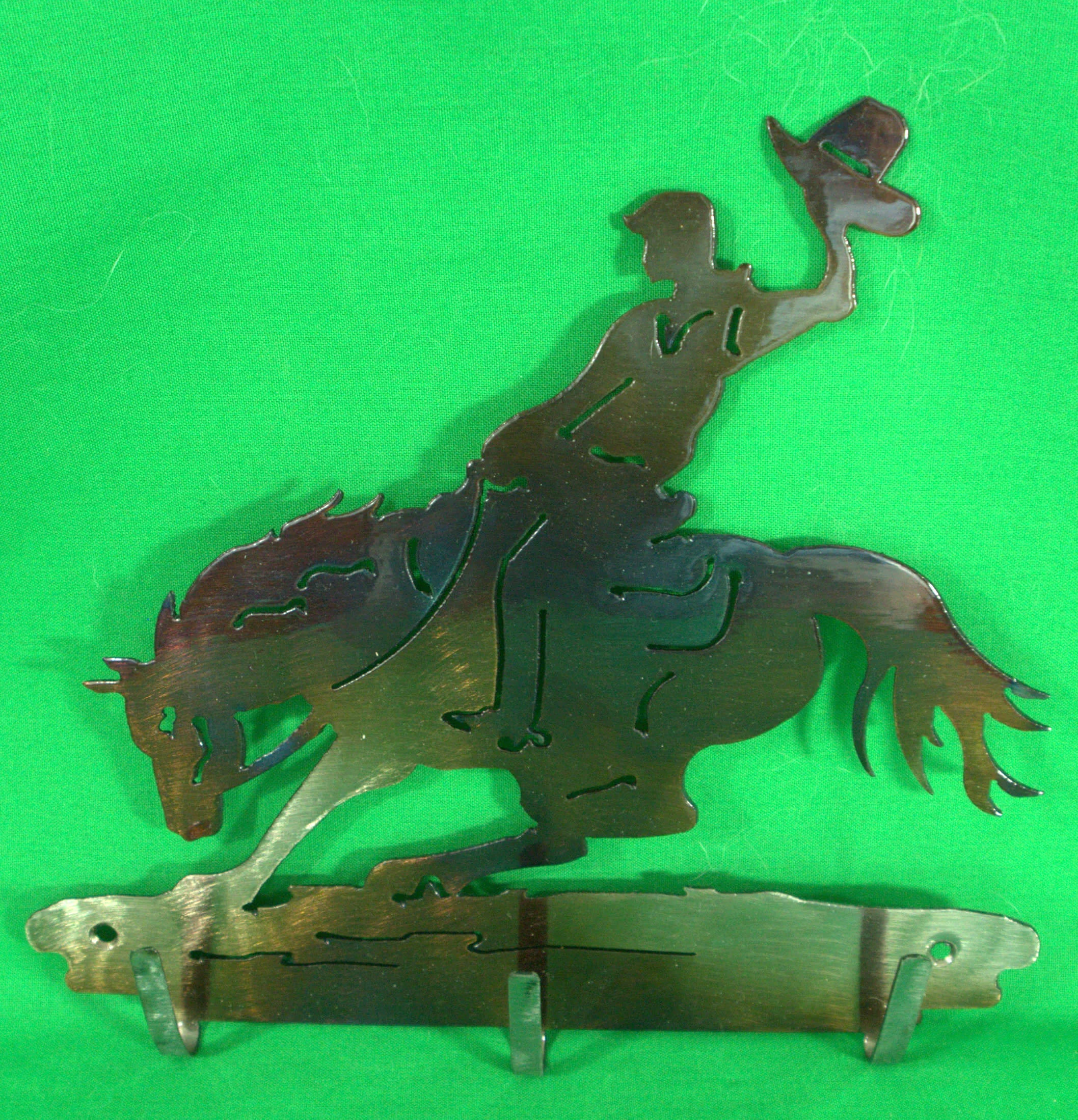 Bronco Rider key holder mini - green CROPPED.jpg