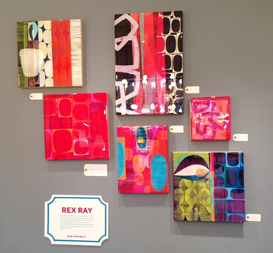 Original Rex Ray artwork in the Jonathan Adler store in Seattle