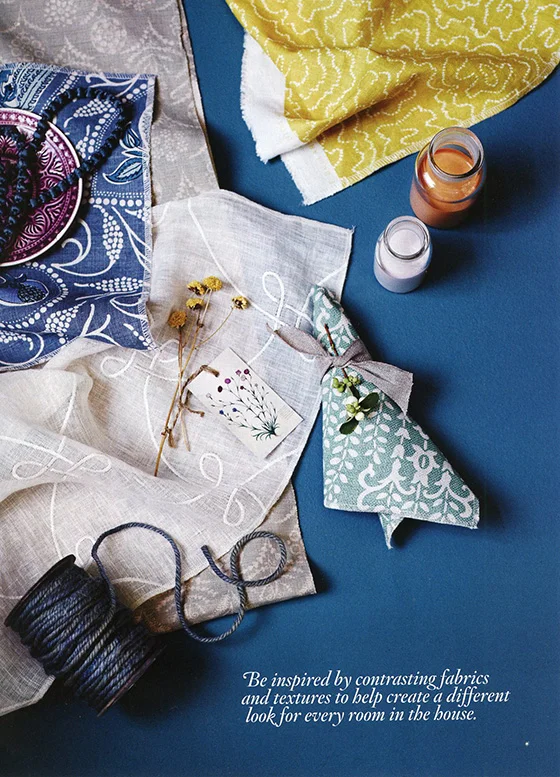 Blue inspiration from a magazine - resource unknown