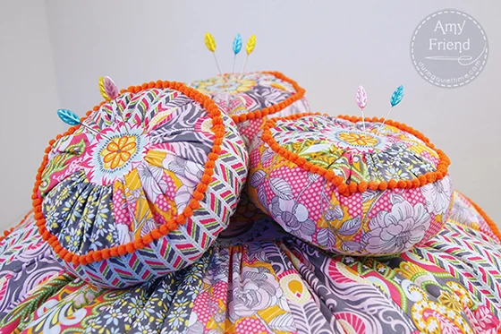Bohemian Pillow Cover Sewing pattern by Amy Friend. Purchase at her Etsy shop, DuringQuietTime. Love how she's using my Caravan Dreams fabrics!