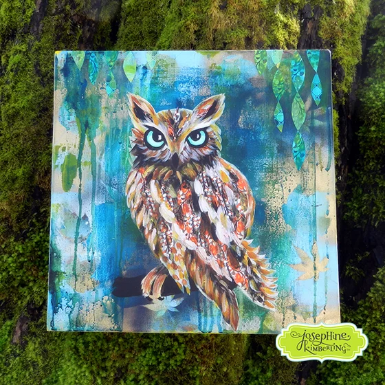 Owl painting by Josephine Kimberling