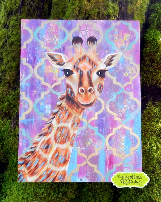 Giraffe painting by Josephine Kimberling