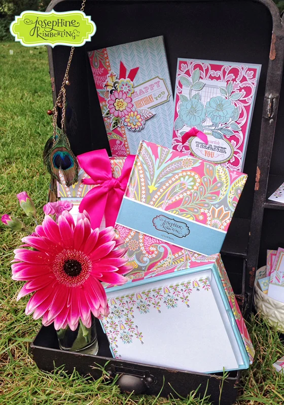 Josephine Kimberling's "Caravan Dreams" stationery collection with Blend / Anna Griffin