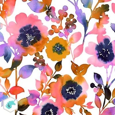 Josephine Kimberling's "Paintbox Floral" Artwork