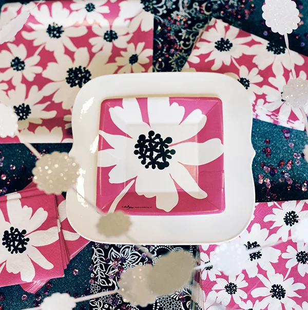 Josephine Kimberling's Artwork on Paper Tableware with Design Design