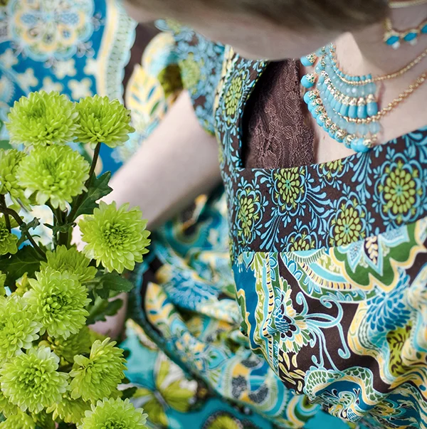 Josephine Kimberling's "Hot Blossom" fabric collection