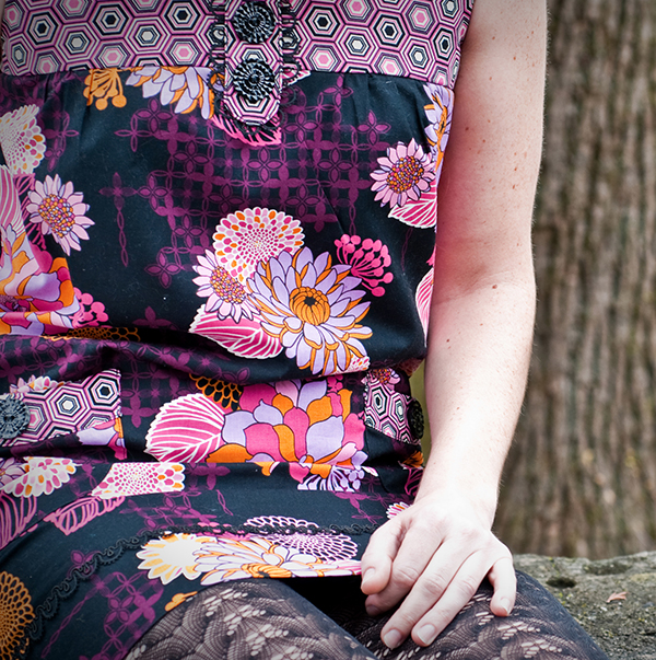 Josephine Kimberling's "Hot Blossom" fabric collection