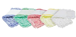 Microfiber Pocket Mops - feature microfiber ‘fingers’ to trap more dirt. Our pocket mops are more absorbent than competitor brands, feature an industrial strength canvas backing and matching hardware (sold separately).