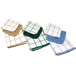 Terry Kitchen Towel Sets - This ensemble features yarn-dyed color-coordinated kitchen towels, dish towels, and pot holders.