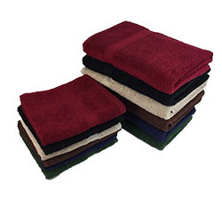 True Color Towels - Ideal for colleges, gyms, golf clubs, and hotels. These towels are soft, ring spun100% cotton, with a dobby border.
