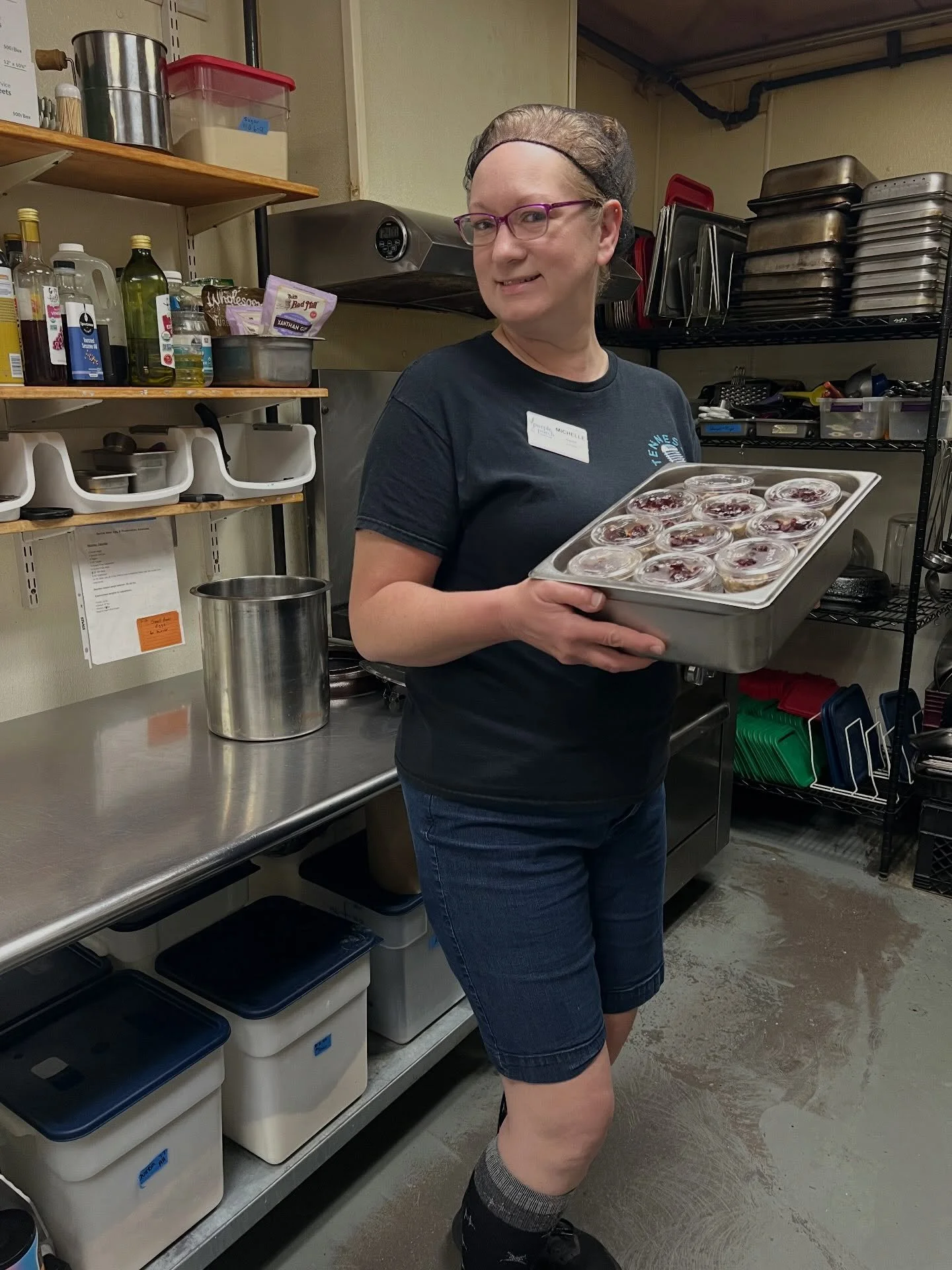 🎉 Wishing our beloved kitchen cook of 3 years, Michelle, the happiest of trails as she moves on to her next adventure! Her warmth, humor, hard work, and delicious Curry Chicken Salad dishes (plus those unforgettable cheesecakes!) have nourished our 