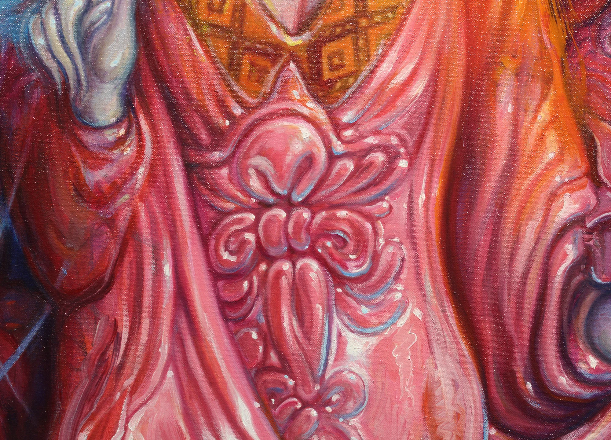 Detail, Our Lady of the Cosmos Conjuring a Space Warp