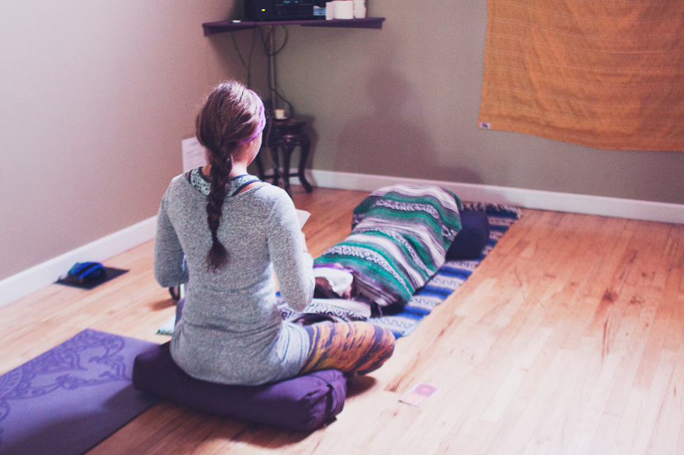 The opportunity to practice guiding is an essential part of the training - and also my favorite. I love hearing everyone's soothing voices echoing through the room. It's the best.