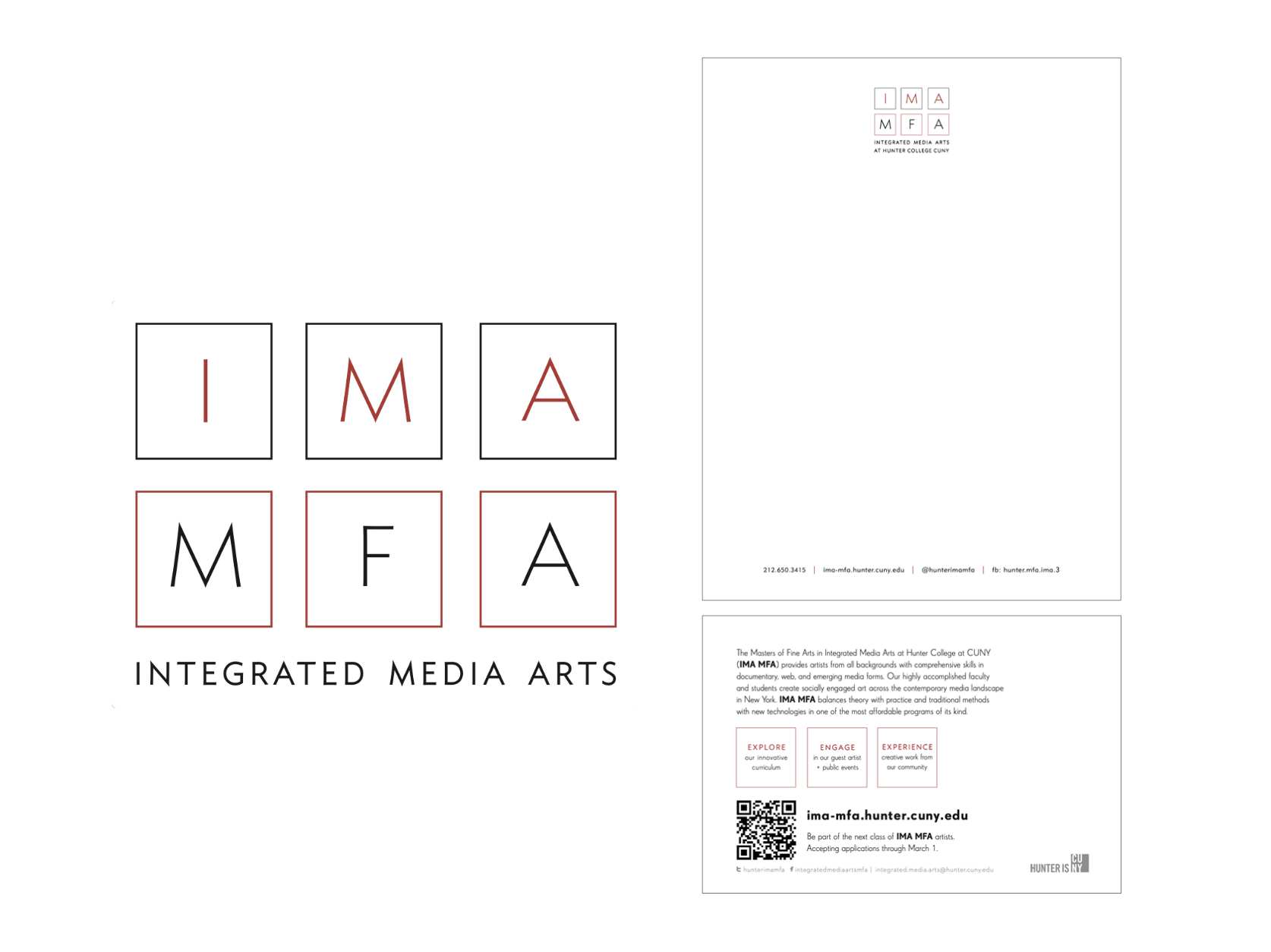 <b>Logo design for the Integrated Media Arts MFA at Hunter College</b></center>