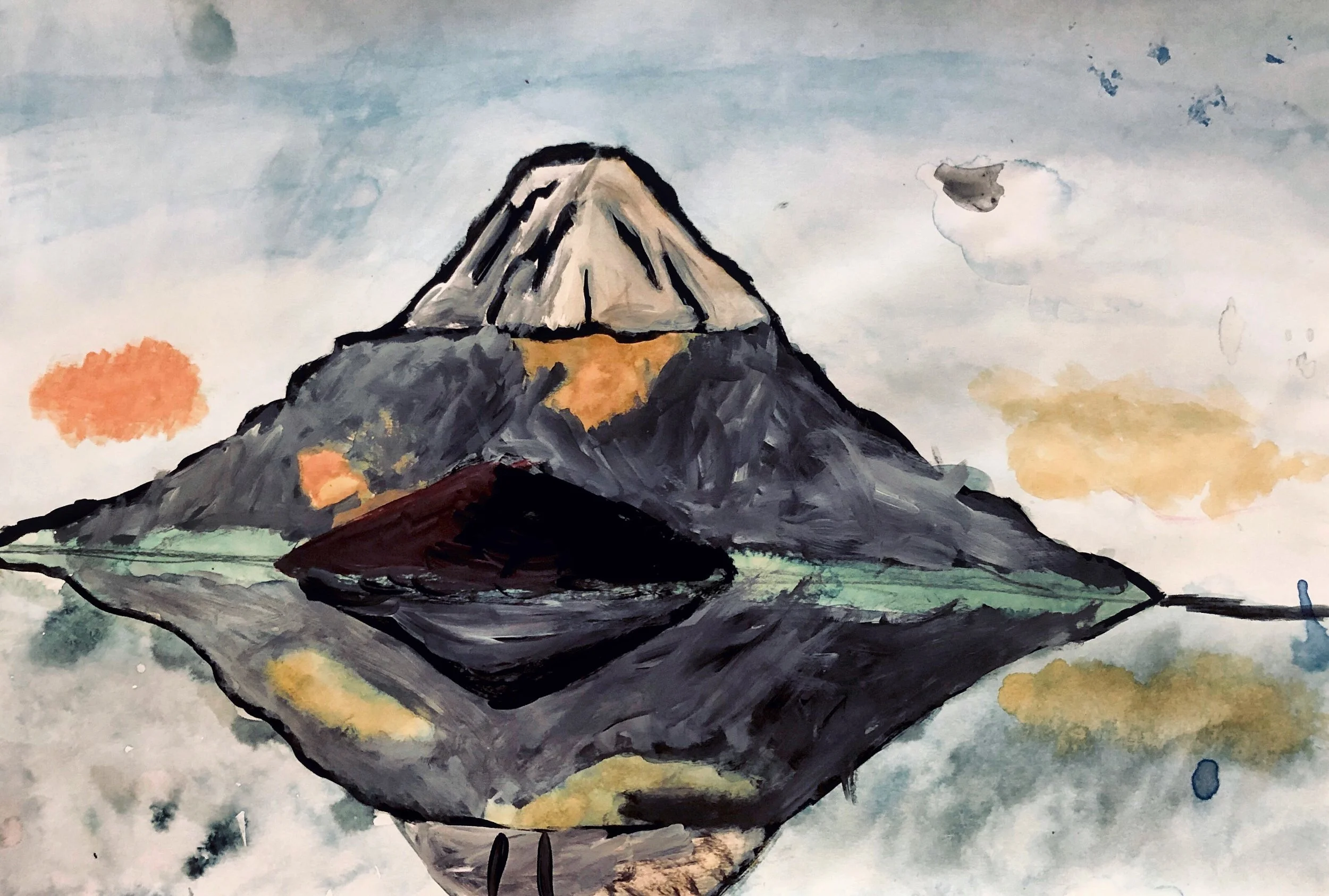 Benam, grade 6, Watercolor & Acrylic. Week of June 3.