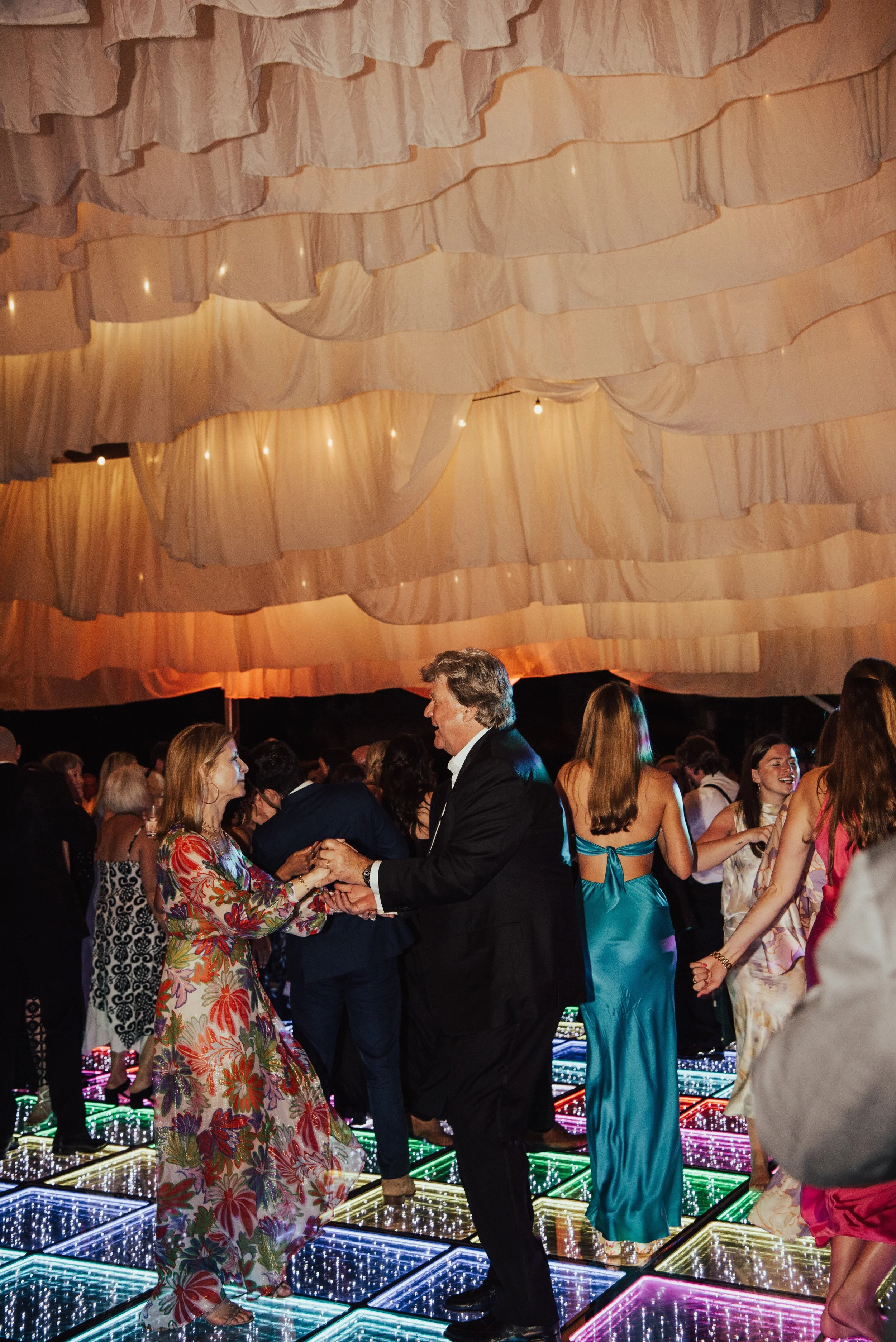 wedding guest dancing