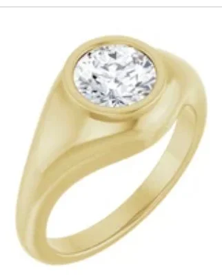 Faceted Stone Flush Setting