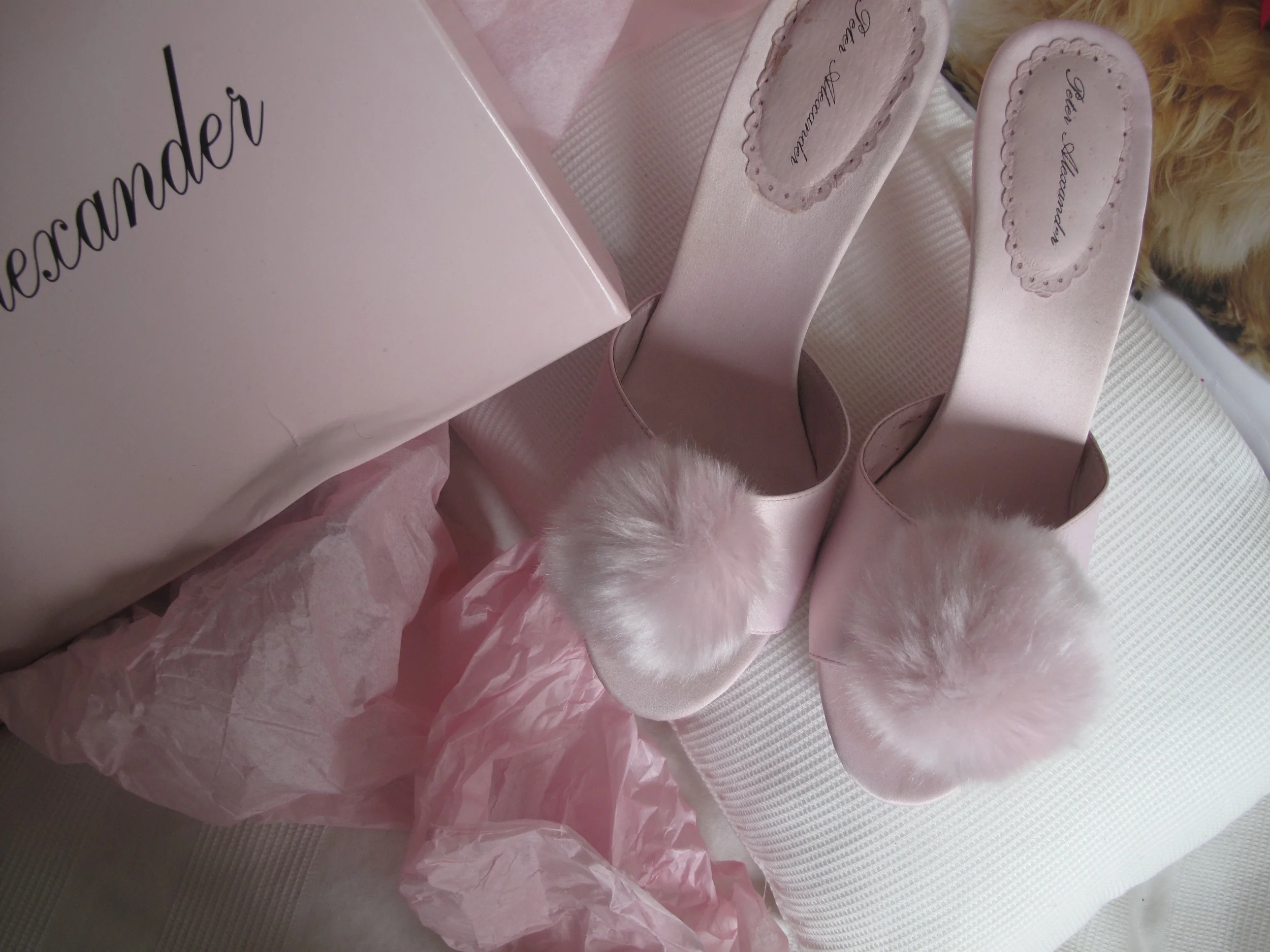 marabou slippers