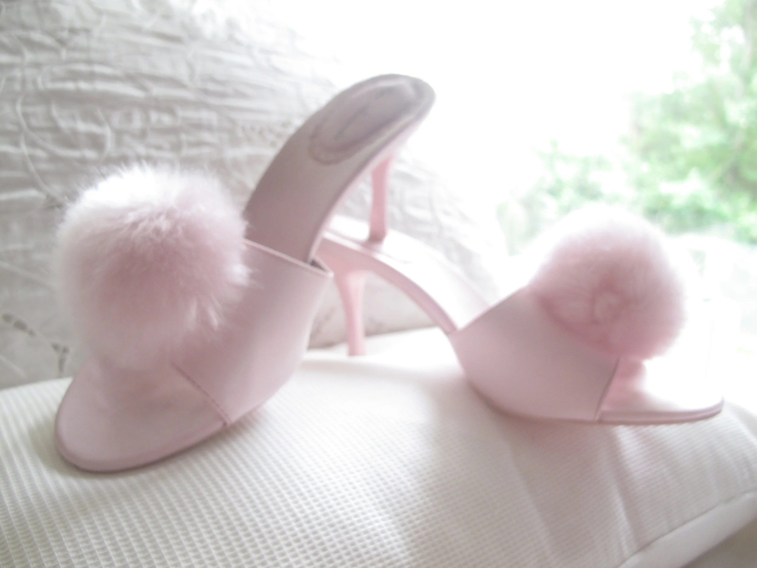 marabou slippers