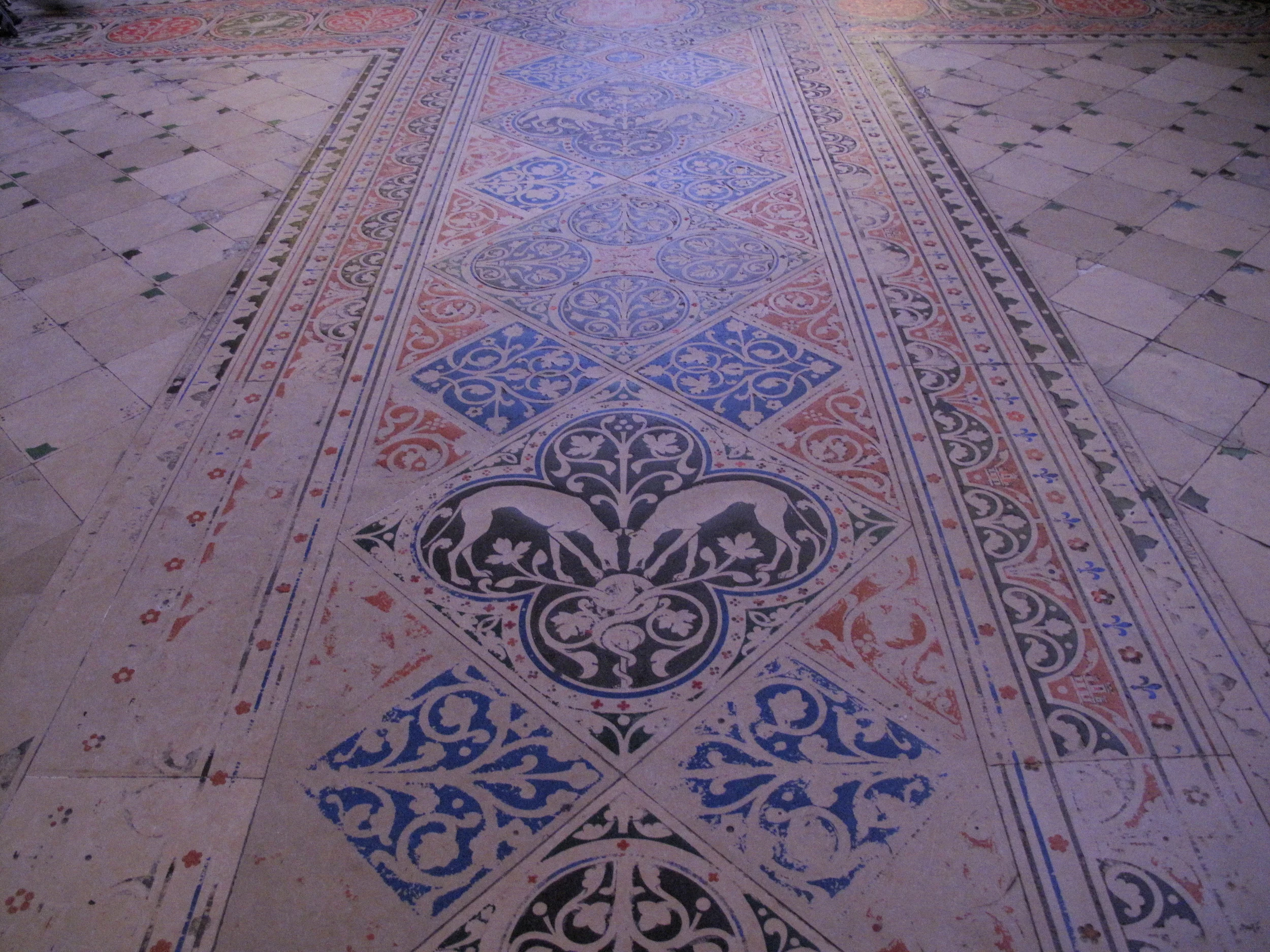 The floor tiles of Sainte Chapelle