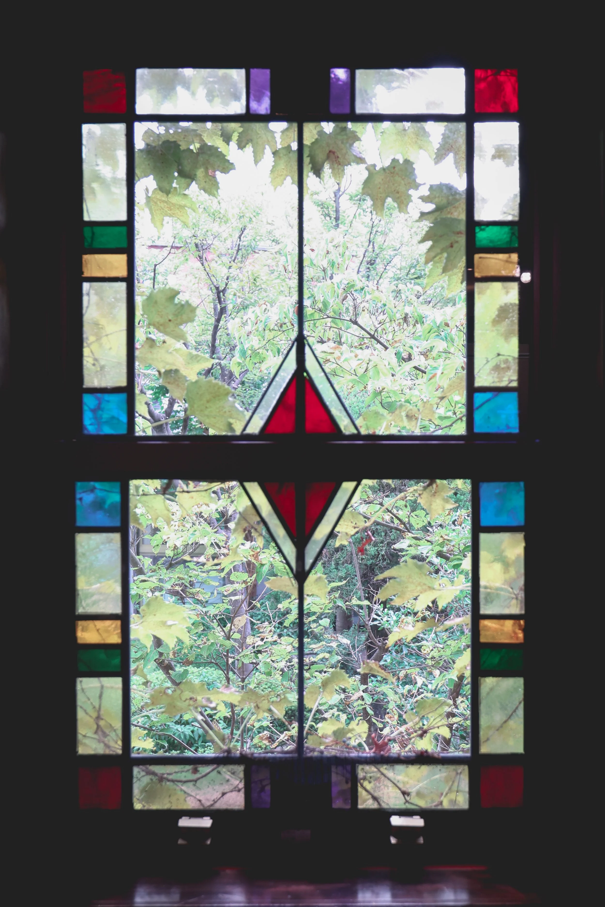 inori hill stained glass window