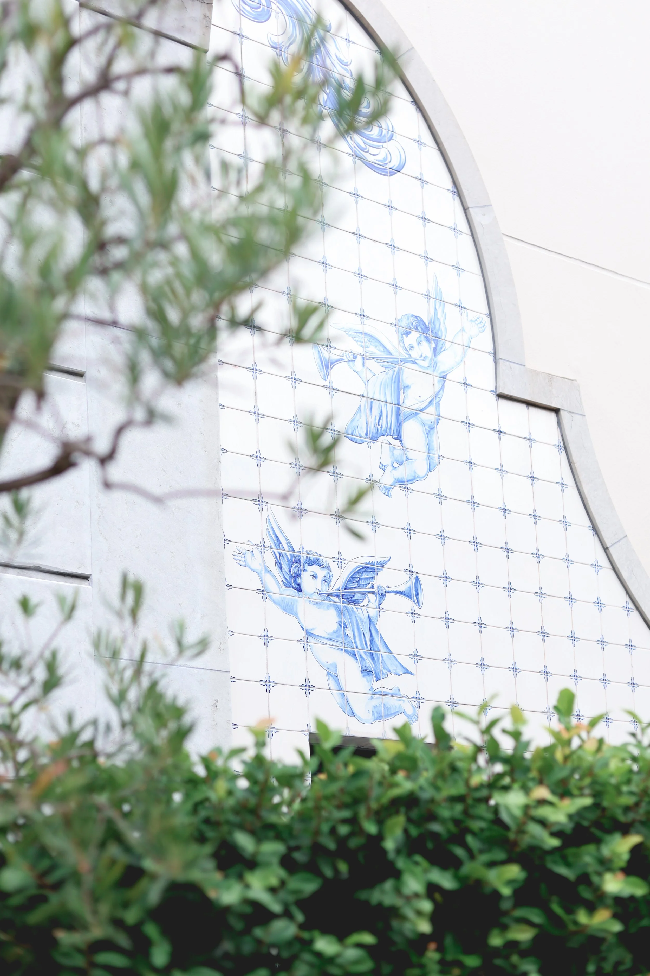 Nagasaki painted tiles