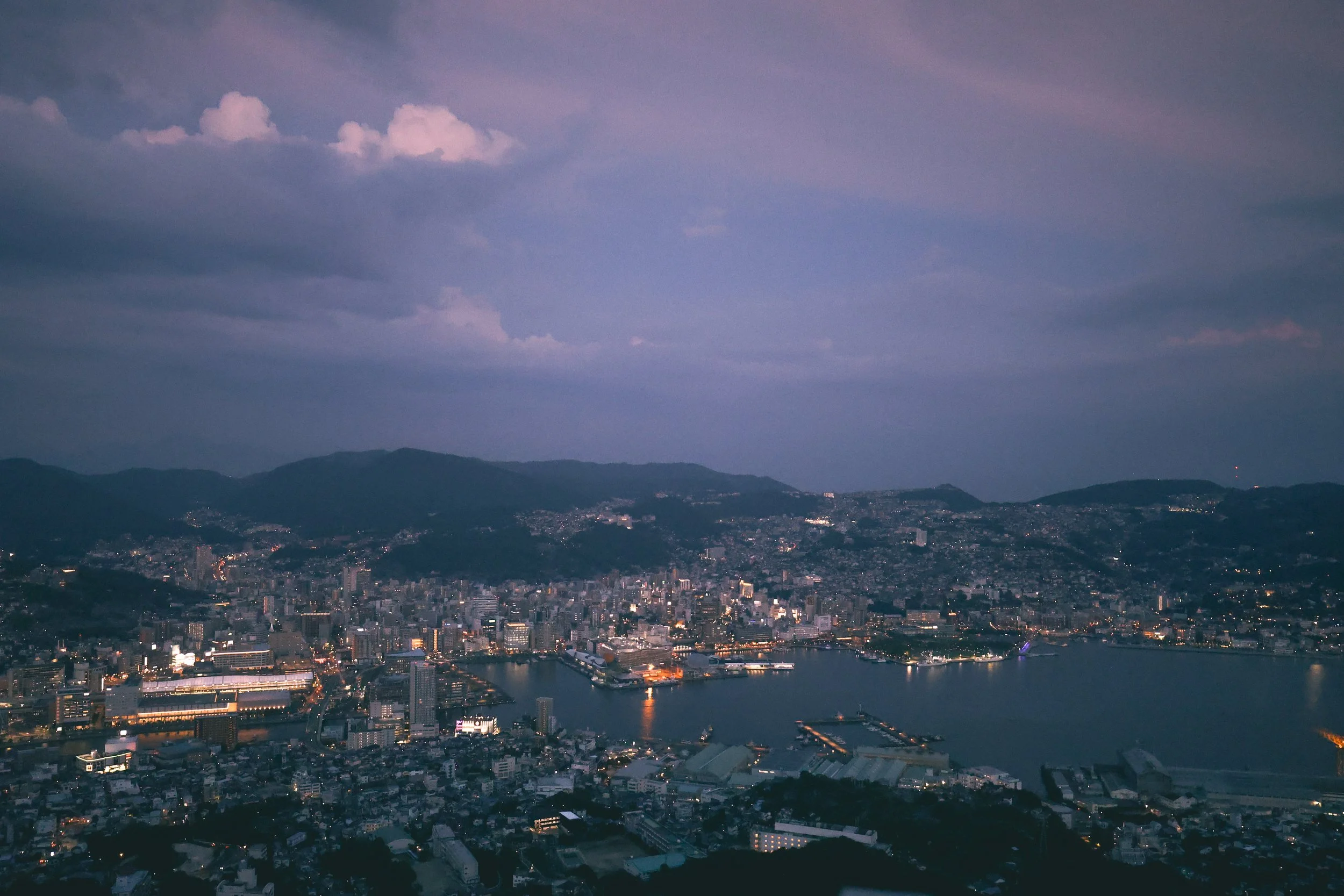 nagasaki city dusk