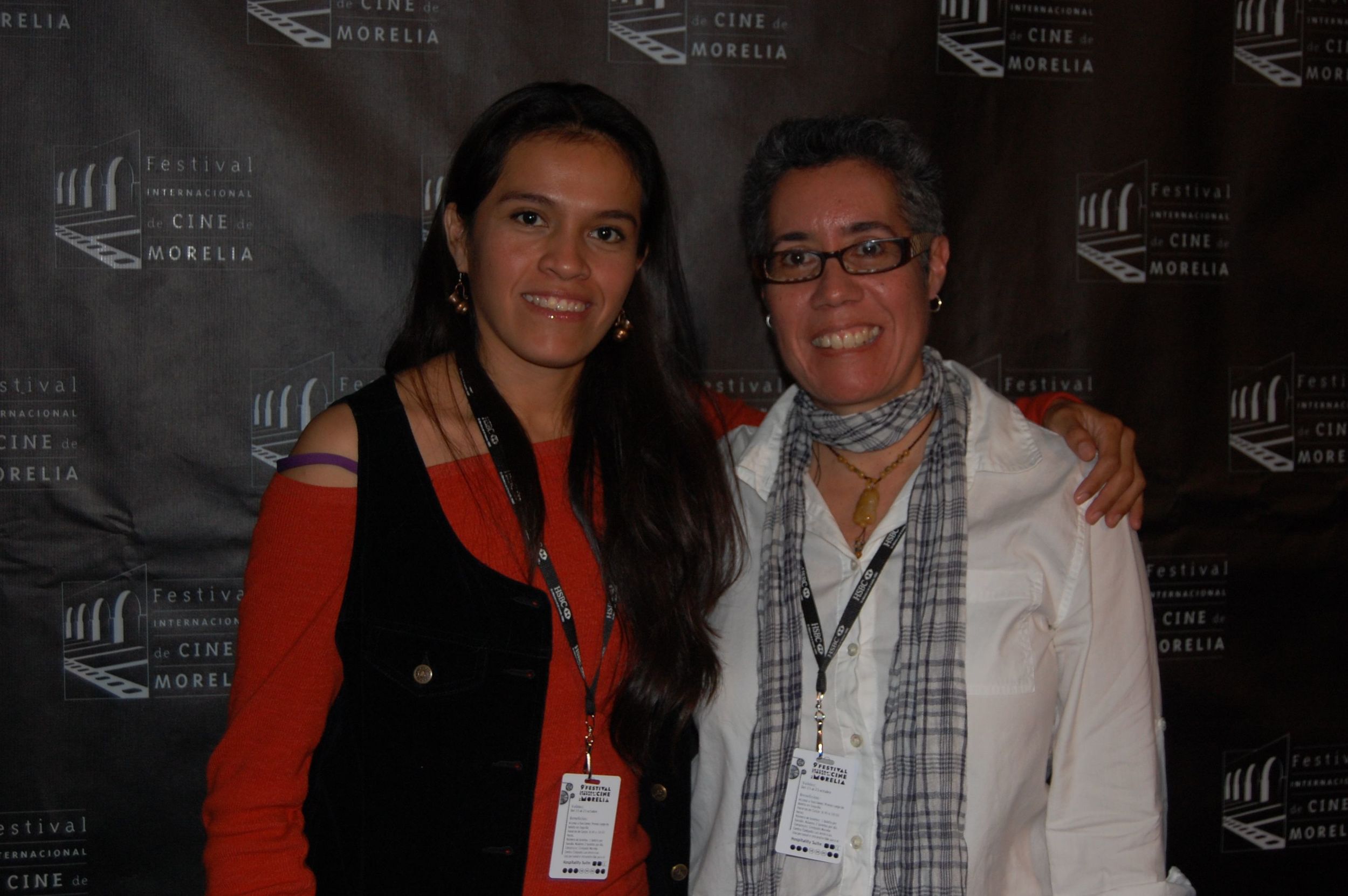  Miriam Balderas and Cristina at the Morelia International Film Festival for screening of  Despertar . 