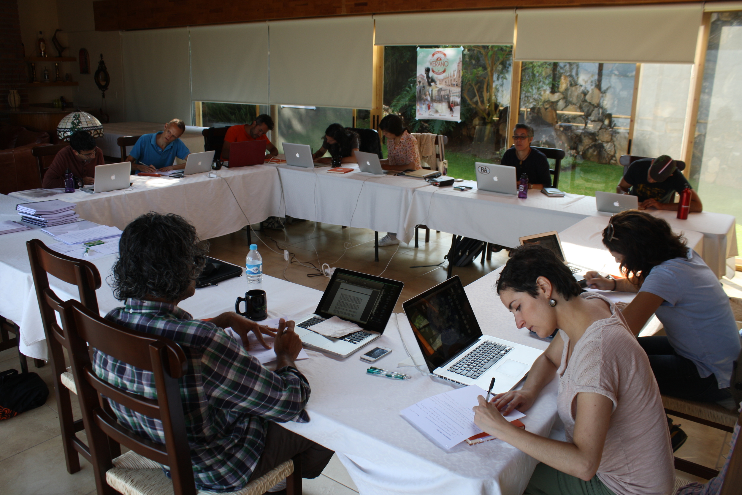  Cine Qua Non Lab Fellows at work in Morelia, México. 