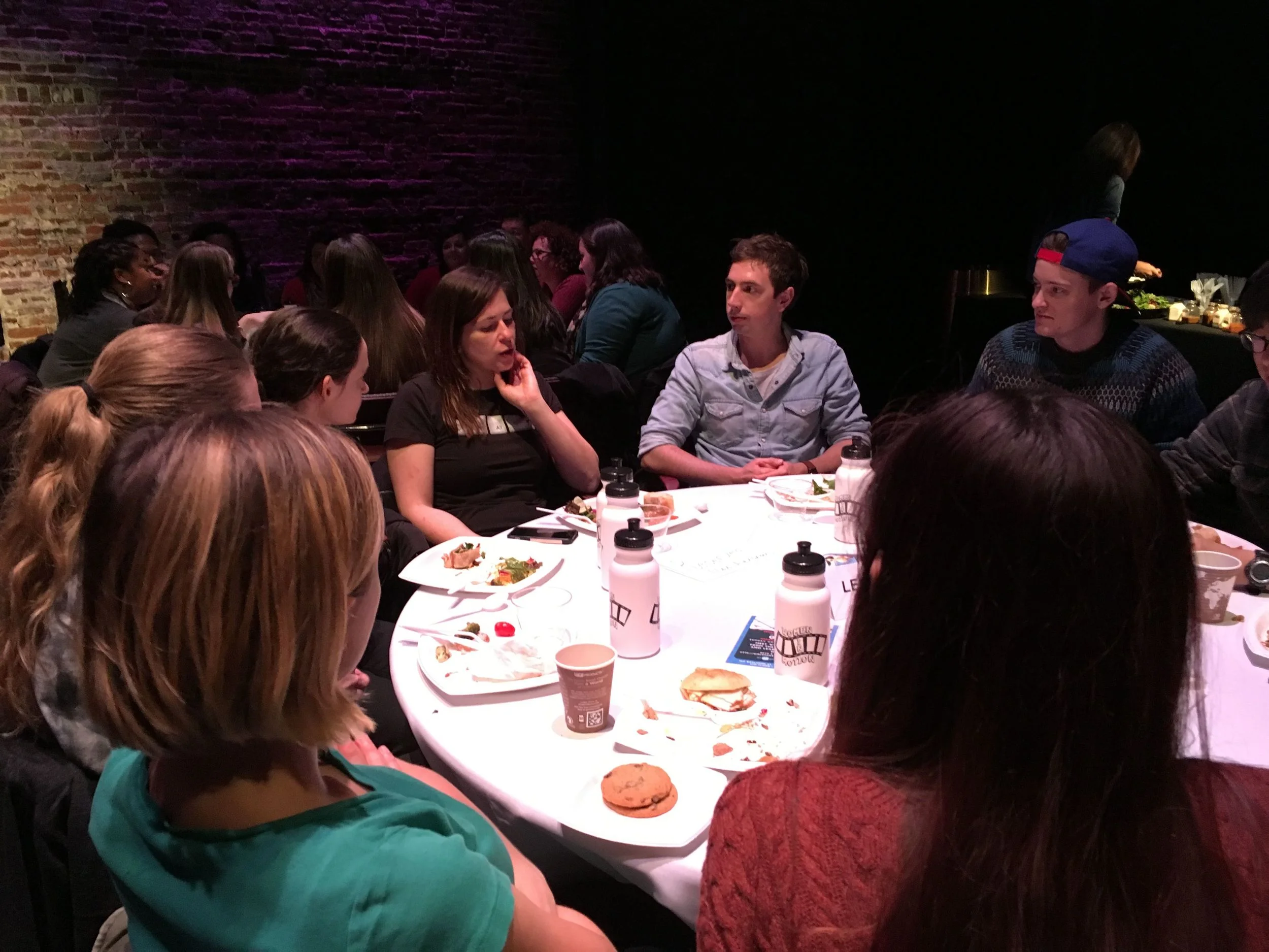Director Lexi Alexander with Emerson College students.