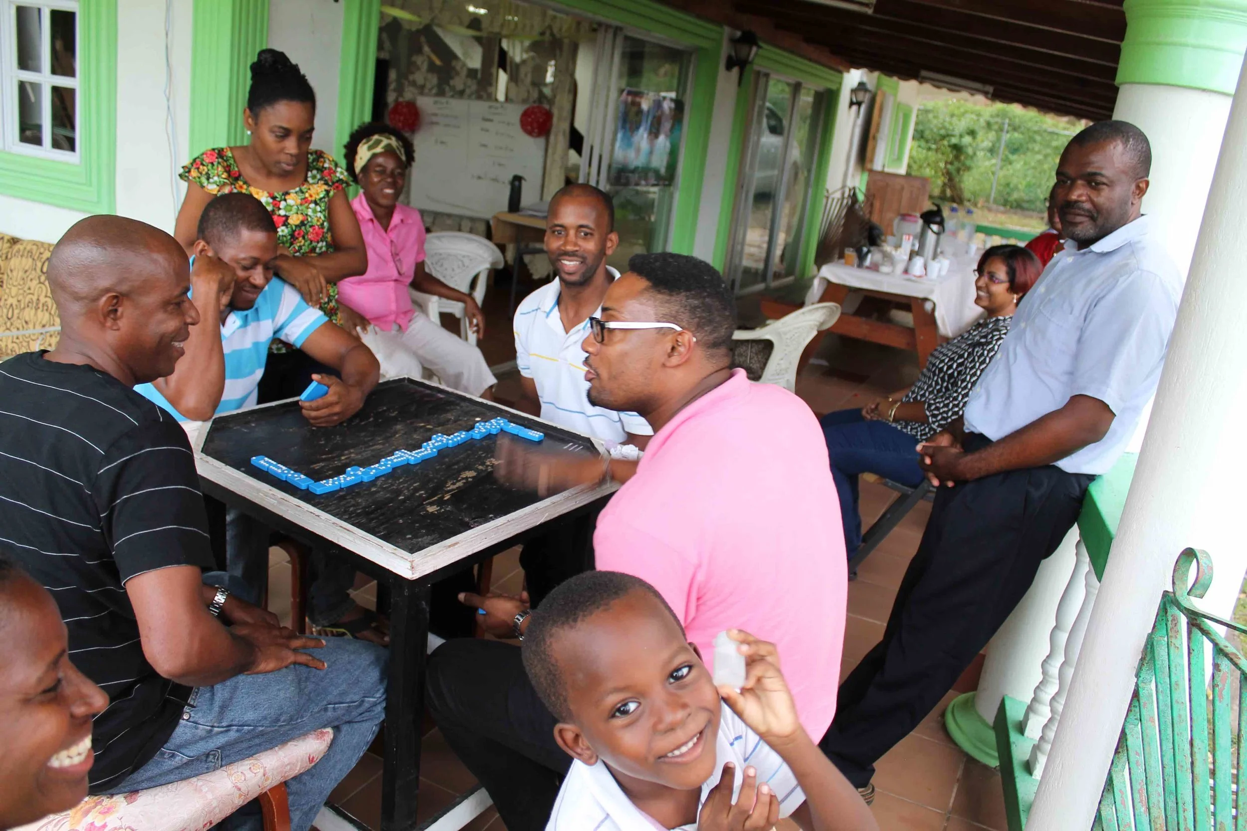 Men play after the marriage seminar at THE YWAM Base