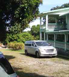 A view of the Base with the Van
