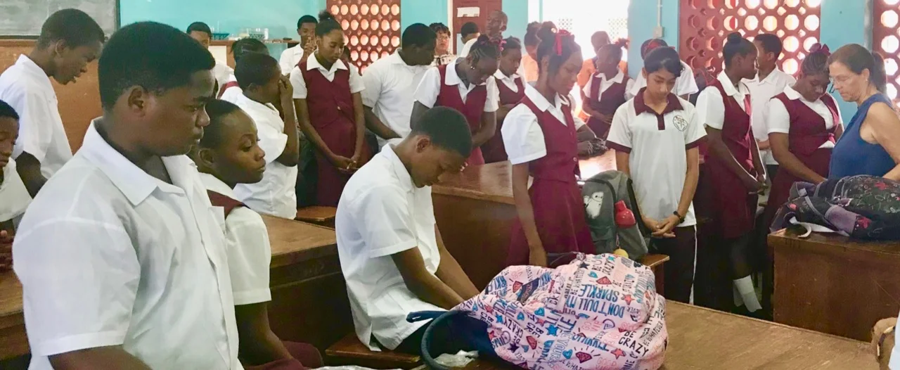 YWAM SL team at the School Ministry in Castries