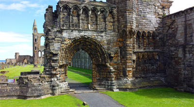 Ruins of St. Andrews Cathedral built in 1158.