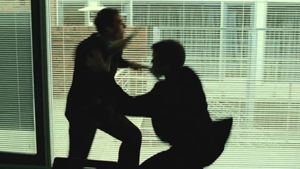 Even in this frame from The Bourne Supremacy, it’s still impossible to decipher this fight.