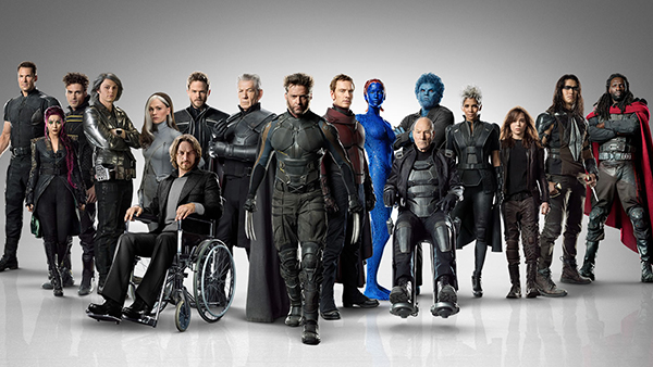 The impressive cast of mutants from both timelines.