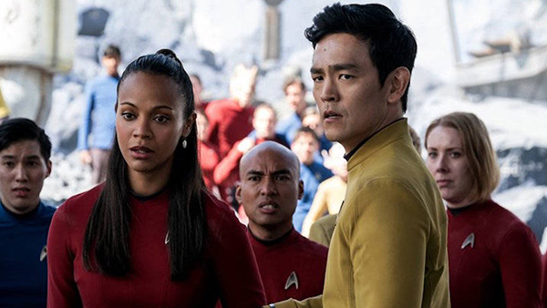 Uhura and Sulu are trying to figure out how that character could suddenly change their appearance without explanation or reason.