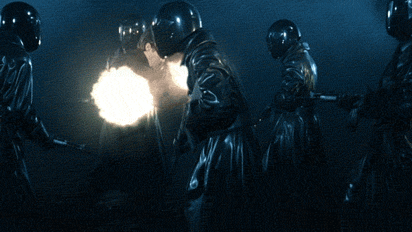 Equilibrium 's great action was highly stylized, a stark contrast to The Bourne Identity .