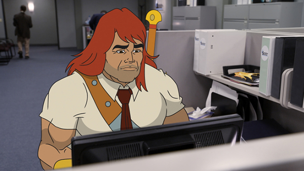Zorn (Jason Sudeikis) isn’t made for a desk job.
