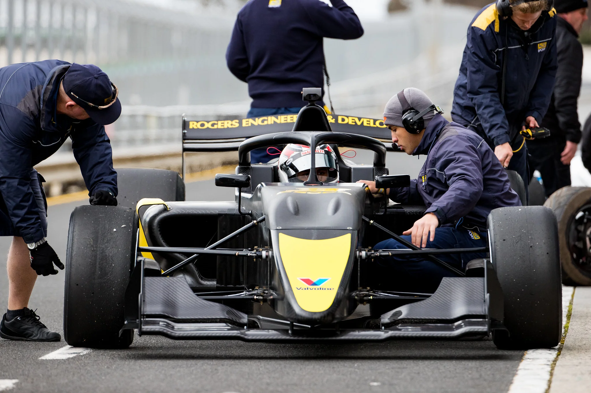 Luis Leeds test the new S5000 car at Phillip Island pic supplied via Speedcafe