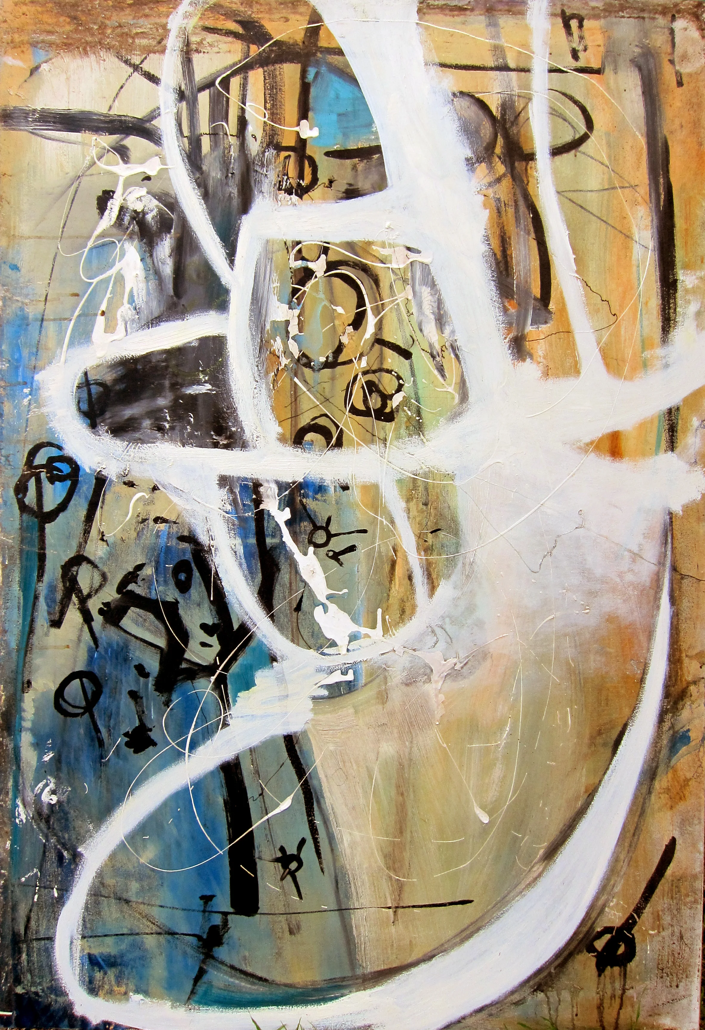 Pigeon Poo Abstraction, Angela Miller 2007