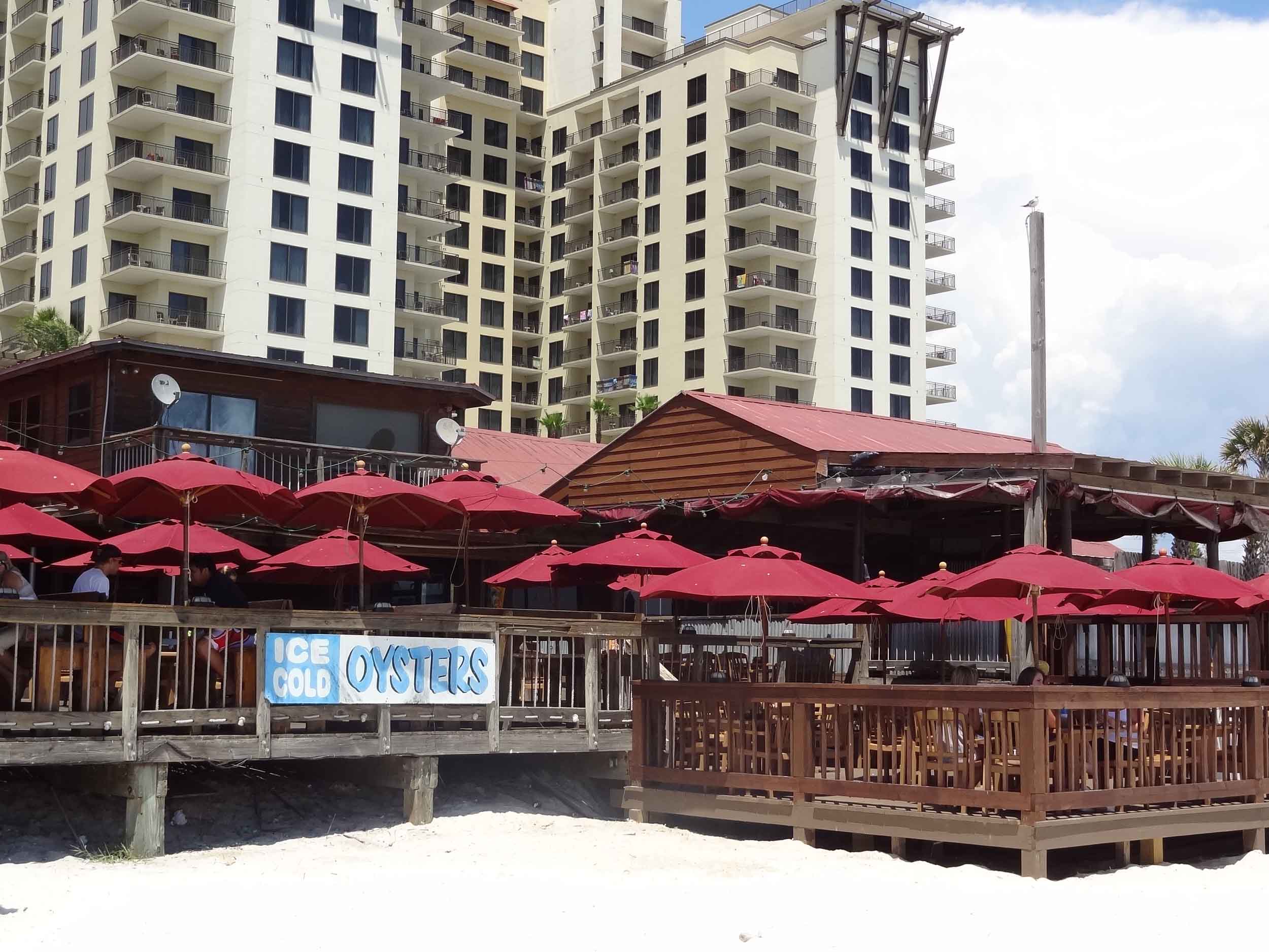 Sharky's Beachfront Restaurant Exterior