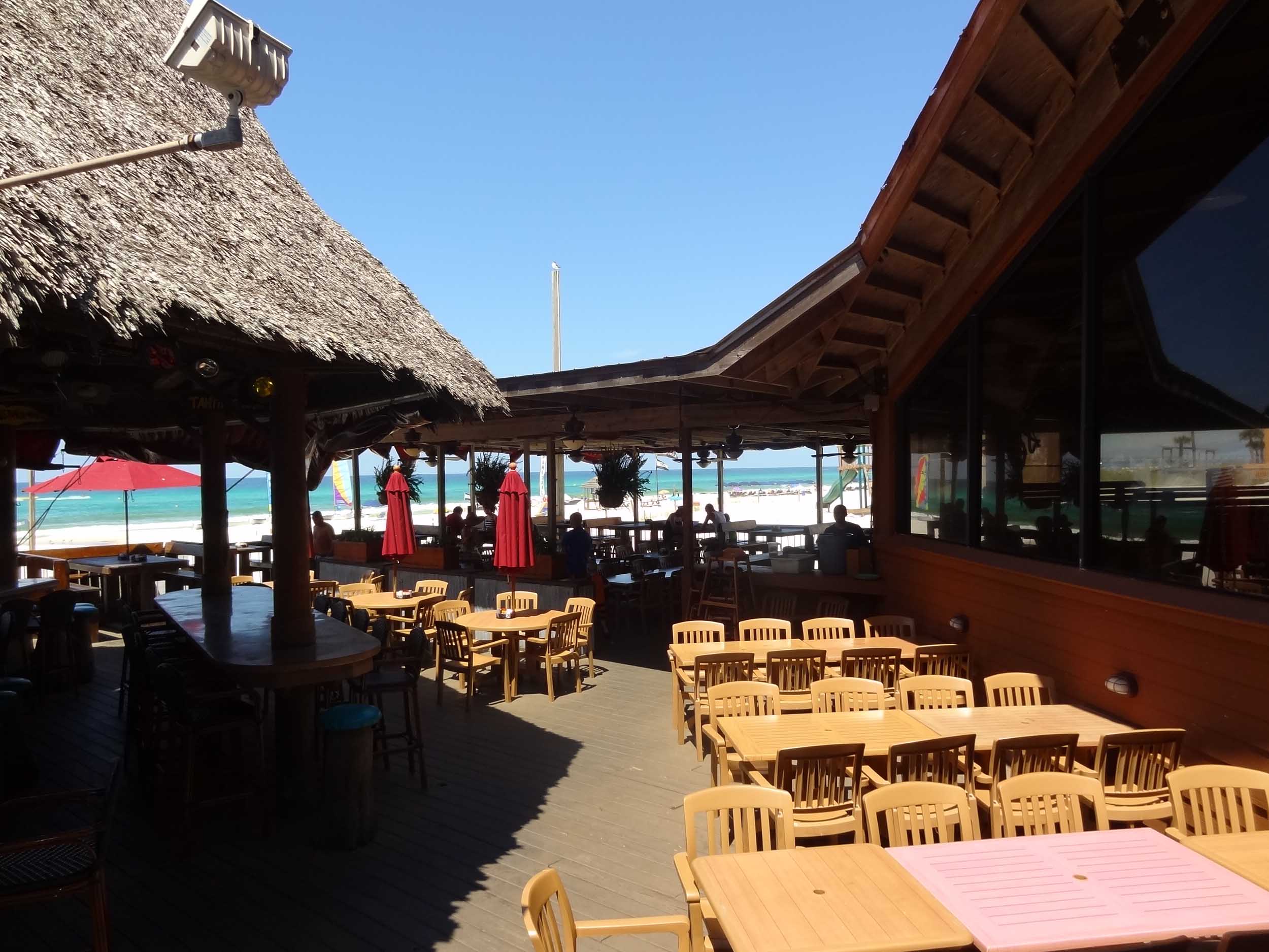 Sharky's Beachfront Restaurant Dining Area