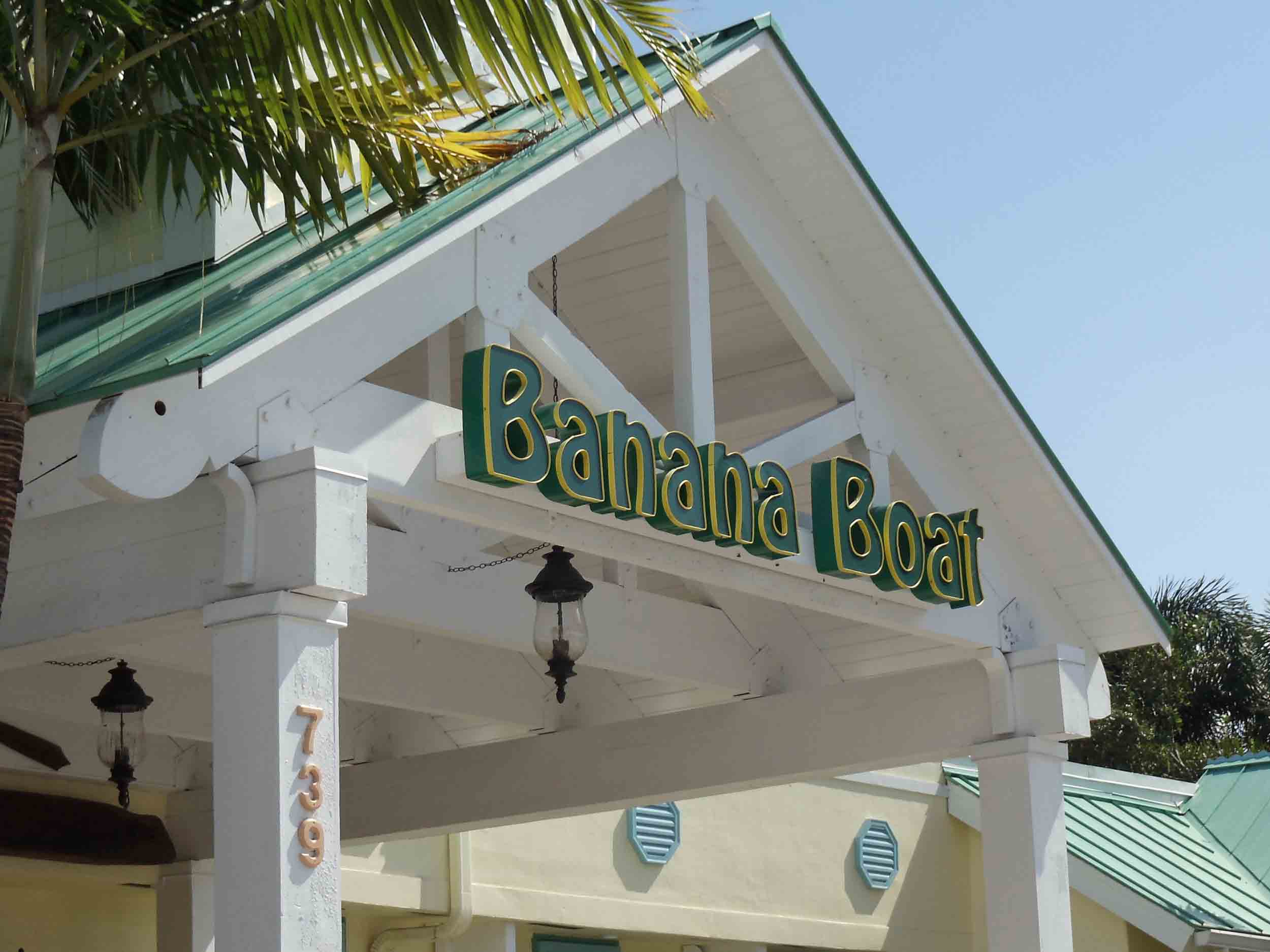 Banana Boat Sign